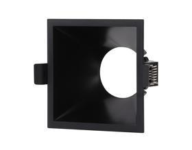 M6842  Lamborjini Square Funnel Spotlight 1 Light Black